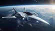 A futuristic space tourism agency offering commercial flights to outer space AI generated illustration