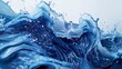 Vibrant Abstract Wavy Liquid Splatter Splash Background Generative AI