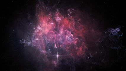 Wall Mural - space nebula rotation looped