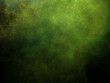 Explosion de couleur verte dans un fond noir, abstraction
