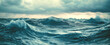 © thodonal - Turbulent sea waves under brooding stormy sky
