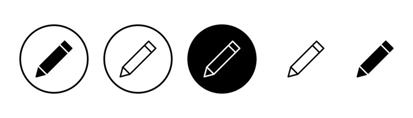 Poster - pencil icon vector isolated on white background. pencil vector icon