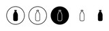 Fototapeta  - Bottle icon vector isolated on white background. Bottle vector icon
