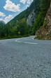 The serpentine road in Montenegro.