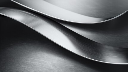 A close up of two metal plates with curved edges, AI