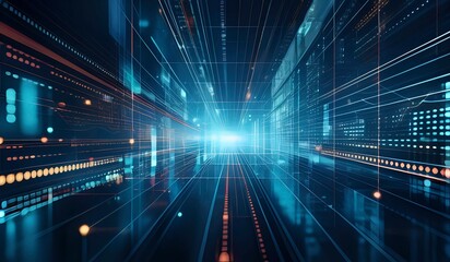 Abstract business technology background. AI generated.