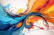 Abstract Watercolor Art, Rainbow Watercolor Art, Colorful Abstract Art, Modern Art Wallpaper, Colorful Texture, AI Generative