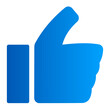 This is the Like icon from the Tools and Construction icon collection with an solid gradient style