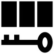passkey icon, simple vector design