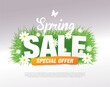 © Igorideas - spring sale banner layout template design, vector illustration