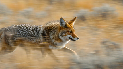 Intentional motion blur to convey a sense of movement in wildlife photography, capturing dynamic and expressive moments