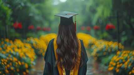 group of Graduate put hands up and celebrating