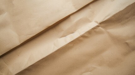 Canvas Print - Detailed close up of a piece of brown paper. Suitable for backgrounds or textures