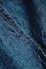 Poster - Close up of blue jeans, versatile image for fashion and lifestyle concepts