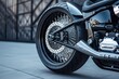 wheel of a motorcycle