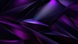 Black deep purple abstract modern background for design. Geometric shape. 3d effect. Lines, triangles, angles. Color gradient. Dark shades. Colorful. Metal, metallic. Shine