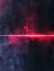 Wall Mural - Sleek black background with a vivid pink neon glowing line.