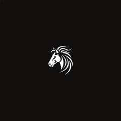 Wall Mural - Horse logo design icon vector template