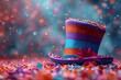 Colorful Hat With Flower