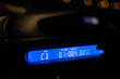 Audio system, dashboard and CD in modern cars light at night