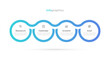 Timeline infographic template with 4 steps. Vector illustration design with marketing icons.