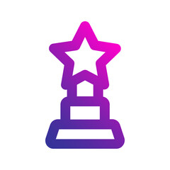 Sticker - trophy gradient icon