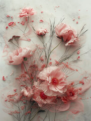 Wall Mural - abstract floral background