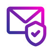 safe mail gradient icon