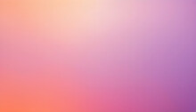 Abstract Pastel Purple, Pink And Orange Blurred Grainy Gradient Background Texture. Colorful Digital Grain Soft Noise Effect Pattern. Lo-fi Multicolor Vintage Retro Design.