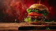 Exploding Cheeseburger with Dynamic Ingredients