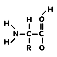 Poster - Get this linear icon of protein formula 