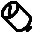 salami icon, simple vector design