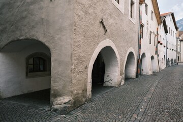 Wall Mural - Ancient downcenter of Glorenza city in the South Tyrol region