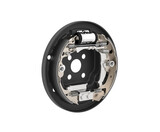 Fototapeta Big Ben - Drum brake with the drum removed isolated. System of drum brake. Automotive braking system