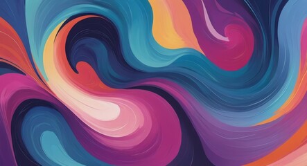 Wall Mural - Colorful swirl gradient background