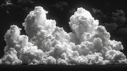 Poster - White cloudiness, mist, or smog background isolated on black.