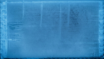 Photocopy texture background, close up detail of grunge blue color