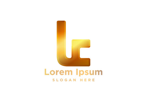 letter L C Logo Inspiration isolated on white background