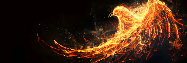 Wall Mural -  phoenix fire bird