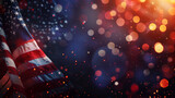 Fototapeta Kosmos - new celebration, USA flag background, united states of america Flag, independence day of America, Memorial Day, 4th of July happy independence day, american independence day, American labor day, Ai