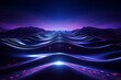 Azure and purple waves background, in the style of technological art