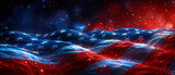 Fototapeta  - abstract background, united states of america Flag, independence day of America, Memorial Day, 4th of July happy independence day, american independence day, USA labor day, Ai