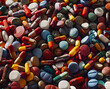 Bunte Tabletten, Kapseln und Pillen