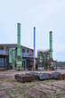 verlassene herunterkommene stillgelegte Fabrik im Norden von Magdeburg in Deutschland