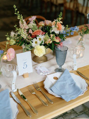 wedding table setting