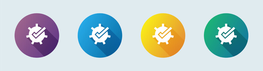 control solid icon in flat design style. setting signs vector illustration.