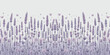 Lavender flowers seamless pattern background, lilac lavender border, vector illustration, generative ai