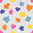 Colorful doodles seamless pattern. Vector handmade seamless pattern with an edgy and joyful feel to it.