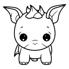 cute little rhinoceros baby cartoon vector illustration graphic design