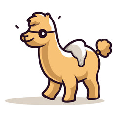 Camel Vector - Cute Cartoon Animal Vector Illustrationï»¿